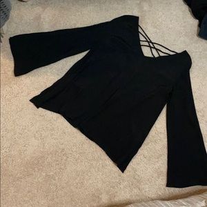 Black Flow-y Blouse